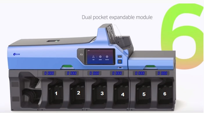 Kisan K-6 Premium Modular Mixed Currency Discriminator for Cash Centers